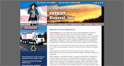 Desktop Screenshot of patriotdisposal.com