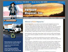 Tablet Screenshot of patriotdisposal.com